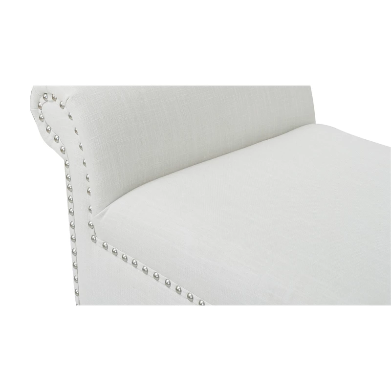 Best Sale β Maklaine Modern Roll Arm Entryway Accent Bench In Bright White π 10 Best Sale β Maklaine Modern Roll Arm Entryway Accent Bench In Bright White π - Image 10
