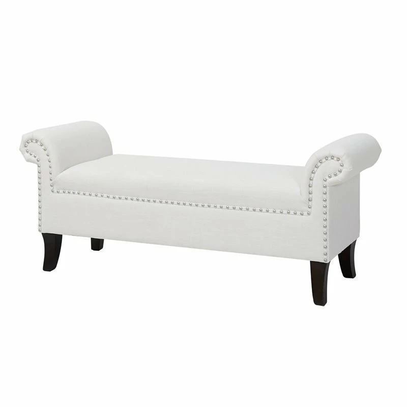 Best Sale β Maklaine Modern Roll Arm Entryway Accent Bench In Bright White π 1 Best Sale β Maklaine Modern Roll Arm Entryway Accent Bench In Bright White π