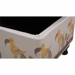 Wholesale 🛒 Maklaine Traditional Tufted Entryway Storage Bench In Ivory & Brown ✨ -Bedroom Benches Store 2506031 26 L