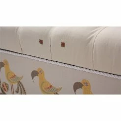 Wholesale 🛒 Maklaine Traditional Tufted Entryway Storage Bench In Ivory & Brown ✨ -Bedroom Benches Store 2506031 31 L