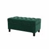 Cheapest ⭐ Maklaine Modern Hardwood Tufted Storage Bench In Evergreen 😉
