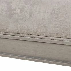 Coupon 😀 Maklaine Trandsitional 60" Birch Wood Bench In Lustrous Silver Gray 🔥 -Bedroom Benches Store 2507823 12 L