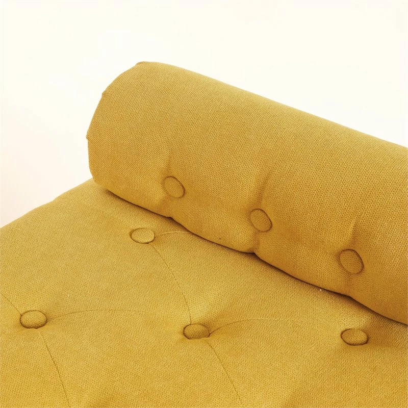 Cheapest π !nspire Adith Button Tufting Modern Fabric Upholstered Storage Bench In Mustard Yellow π 7 Cheapest π !nspire Adith Button Tufting Modern Fabric Upholstered Storage Bench In Mustard Yellow π - Image 7
