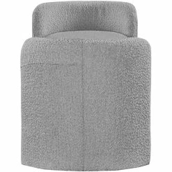 Cheap 👍 Meridian Furniture Peyton Grey Boucle Fabric Bench ⌛ -Bedroom Benches Store 2522968 2 L