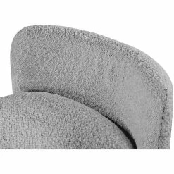 Cheap 👍 Meridian Furniture Peyton Grey Boucle Fabric Bench ⌛ -Bedroom Benches Store 2522968 4 L