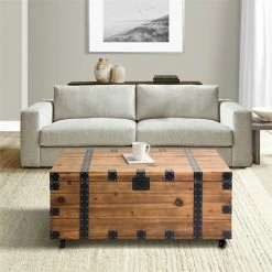 Best deal π₯ Benzara 41 Inch Reclaimed Wood Trunk Coffee Table Iron Rivets And Caster Wheels Brown π 22 Best deal π₯ Benzara 41 Inch Reclaimed Wood Trunk Coffee Table Iron Rivets And Caster Wheels Brown π -Bedroom Benches Store 2527014 20 L