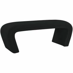 Cheap π Meridian Furniture Odelia Black Boucle Fabric Bench π― 13 Cheap π Meridian Furniture Odelia Black Boucle Fabric Bench π― -Bedroom Benches Store 2528383 3 L