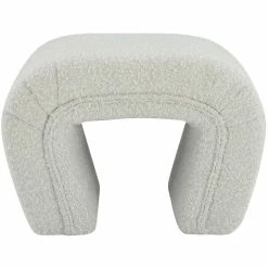Cheapest ⌛ Meridian Furniture Odelia Cream Boucle Fabric Bench 😉 -Bedroom Benches Store 2528384 8 L