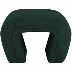 New 🌟 Meridian Furniture Odelia Green Boucle Fabric Bench 🧨 -Bedroom Benches Store 2528385 8 L