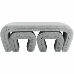 Wholesale π Meridian Furniture Odelia Grey Boucle Fabric Bench π€© 14 Wholesale π Meridian Furniture Odelia Grey Boucle Fabric Bench π€© -Bedroom Benches Store 2528386 4 L