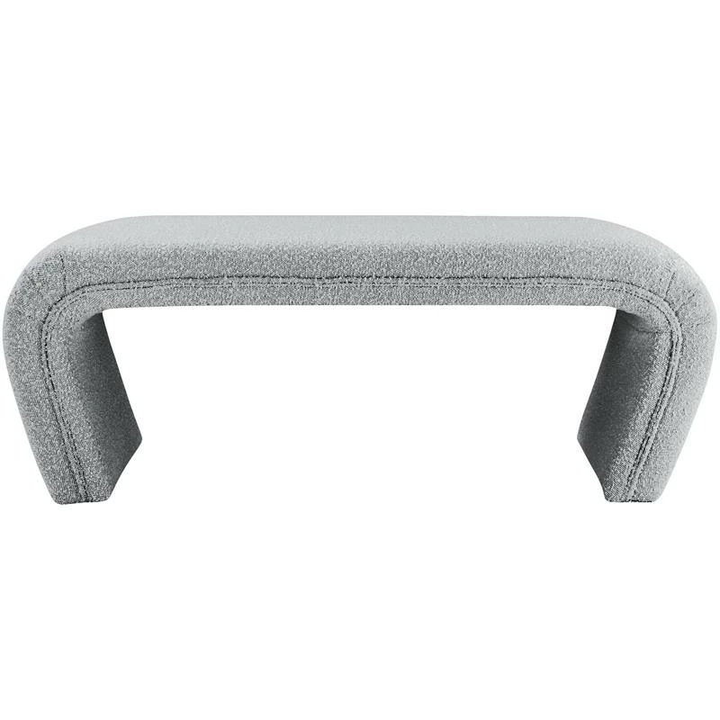 Wholesale π Meridian Furniture Odelia Grey Boucle Fabric Bench π€© 6 Wholesale π Meridian Furniture Odelia Grey Boucle Fabric Bench π€© - Image 6