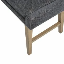 Buy ✨ Olliix INK+IVY April Mid-Century Solid Wood And Foam Upholstered Accent Bench In Gray 🧨 -Bedroom Benches Store 2532247 4 L