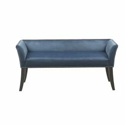 New π₯° Olliix Madison Park Welburn Transitional Solid Wood Accent Bench In Blue π€© 11 New π₯° Olliix Madison Park Welburn Transitional Solid Wood Accent Bench In Blue π€© -Bedroom Benches Store 2532260 2 L