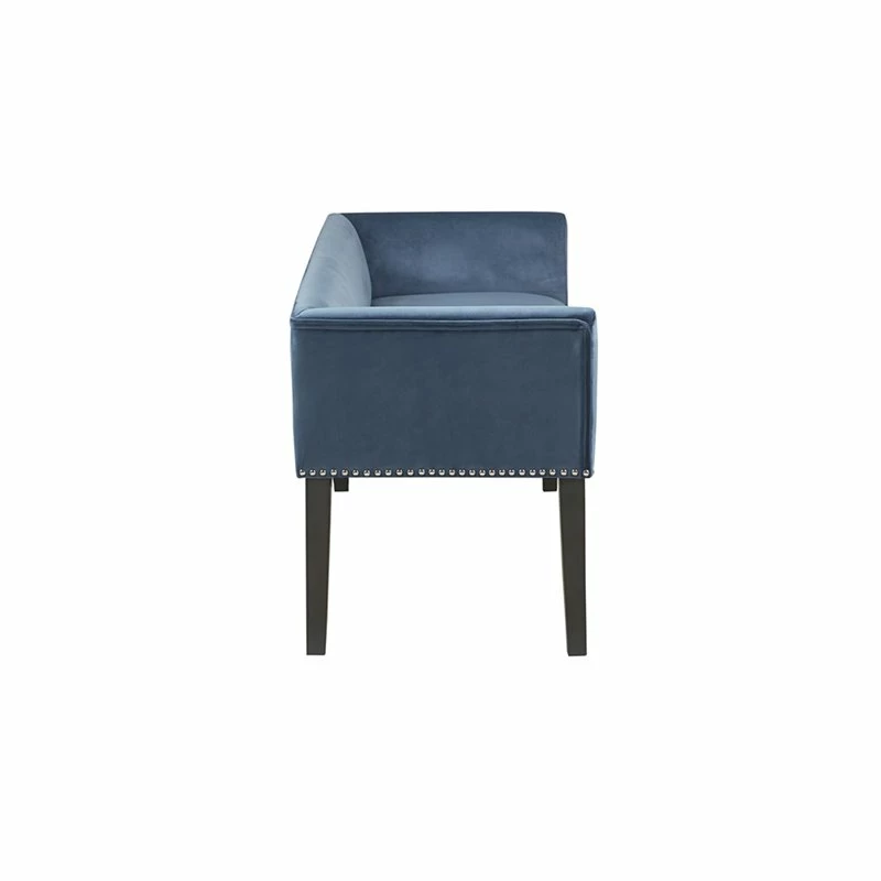 New π₯° Olliix Madison Park Welburn Transitional Solid Wood Accent Bench In Blue π€© 4 New π₯° Olliix Madison Park Welburn Transitional Solid Wood Accent Bench In Blue π€© - Image 4