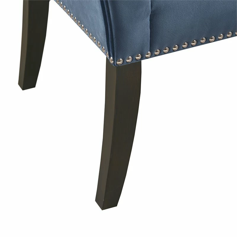 New π₯° Olliix Madison Park Welburn Transitional Solid Wood Accent Bench In Blue π€© 6 New π₯° Olliix Madison Park Welburn Transitional Solid Wood Accent Bench In Blue π€© - Image 6