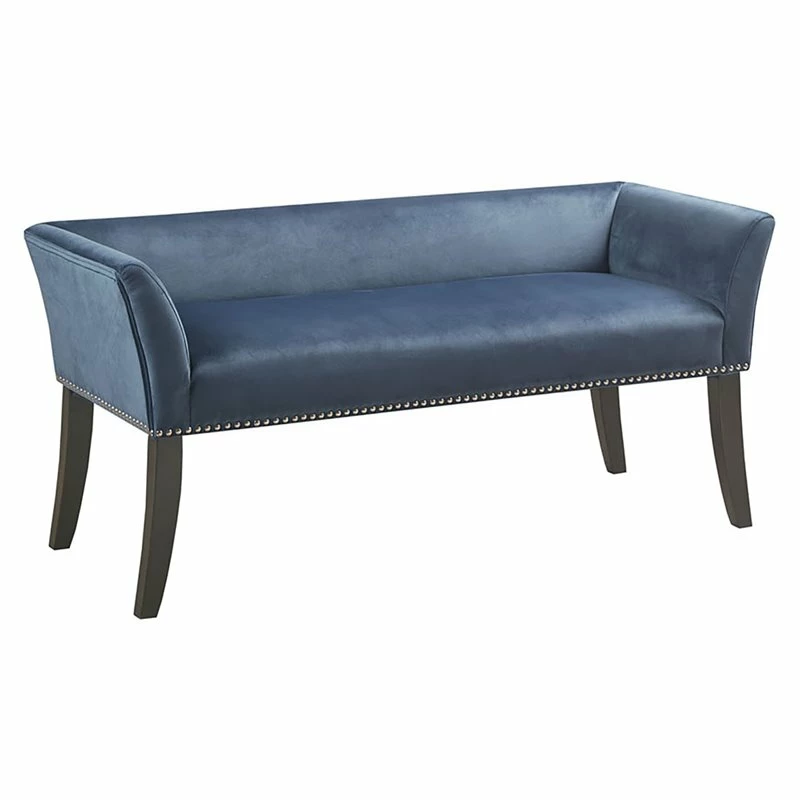 New π₯° Olliix Madison Park Welburn Transitional Solid Wood Accent Bench In Blue π€© 1 New π₯° Olliix Madison Park Welburn Transitional Solid Wood Accent Bench In Blue π€©