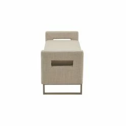 Outlet π Olliix Madison Park Crawford Solid Wood And Fabric Storage Bench In Tan/Bronze π 13 Outlet π Olliix Madison Park Crawford Solid Wood And Fabric Storage Bench In Tan/Bronze π -Bedroom Benches Store 2532261 3 L