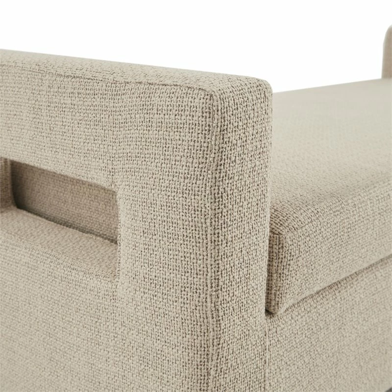 Outlet π Olliix Madison Park Crawford Solid Wood And Fabric Storage Bench In Tan/Bronze π 7 Outlet π Olliix Madison Park Crawford Solid Wood And Fabric Storage Bench In Tan/Bronze π - Image 7