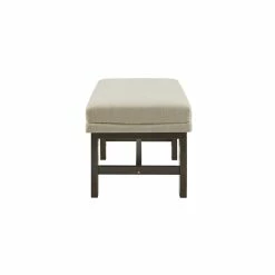 Wholesale ⌛ Olliix Madison Park Claymore Solid Wood And Polyester Accent Bench In Natural/Coffee ✔️ -Bedroom Benches Store 2532277 3 L