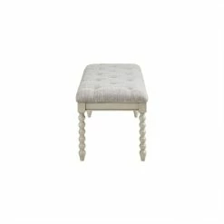 Budget π Olliix Madison Park Signature Beckett Solid Wood Accent Bench In Light Gray/White π₯ 11 Budget π Olliix Madison Park Signature Beckett Solid Wood Accent Bench In Light Gray/White π₯ -Bedroom Benches Store 2532280 3 L