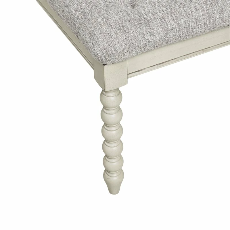 Budget π Olliix Madison Park Signature Beckett Solid Wood Accent Bench In Light Gray/White π₯ 5 Budget π Olliix Madison Park Signature Beckett Solid Wood Accent Bench In Light Gray/White π₯ - Image 5