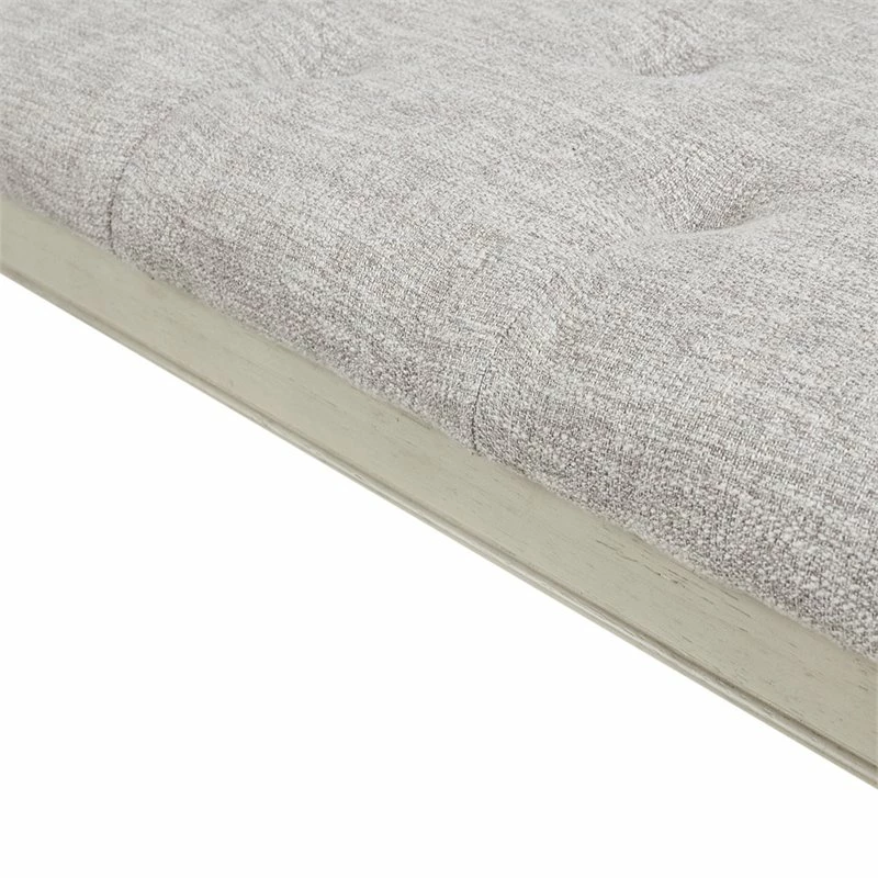 Budget π Olliix Madison Park Signature Beckett Solid Wood Accent Bench In Light Gray/White π₯ 6 Budget π Olliix Madison Park Signature Beckett Solid Wood Accent Bench In Light Gray/White π₯ - Image 6