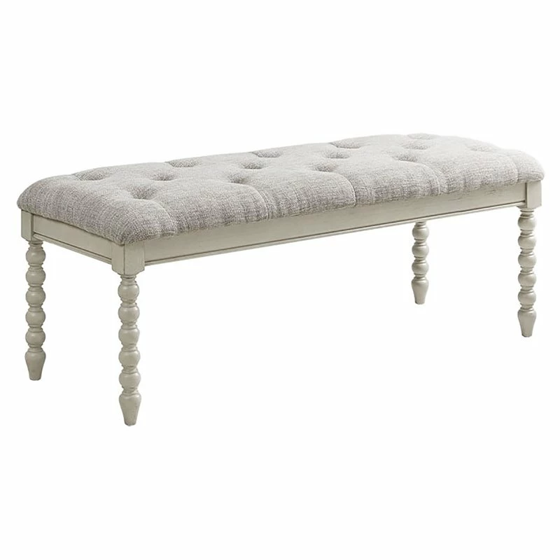 Budget π Olliix Madison Park Signature Beckett Solid Wood Accent Bench In Light Gray/White π₯ 1 Budget π Olliix Madison Park Signature Beckett Solid Wood Accent Bench In Light Gray/White π₯