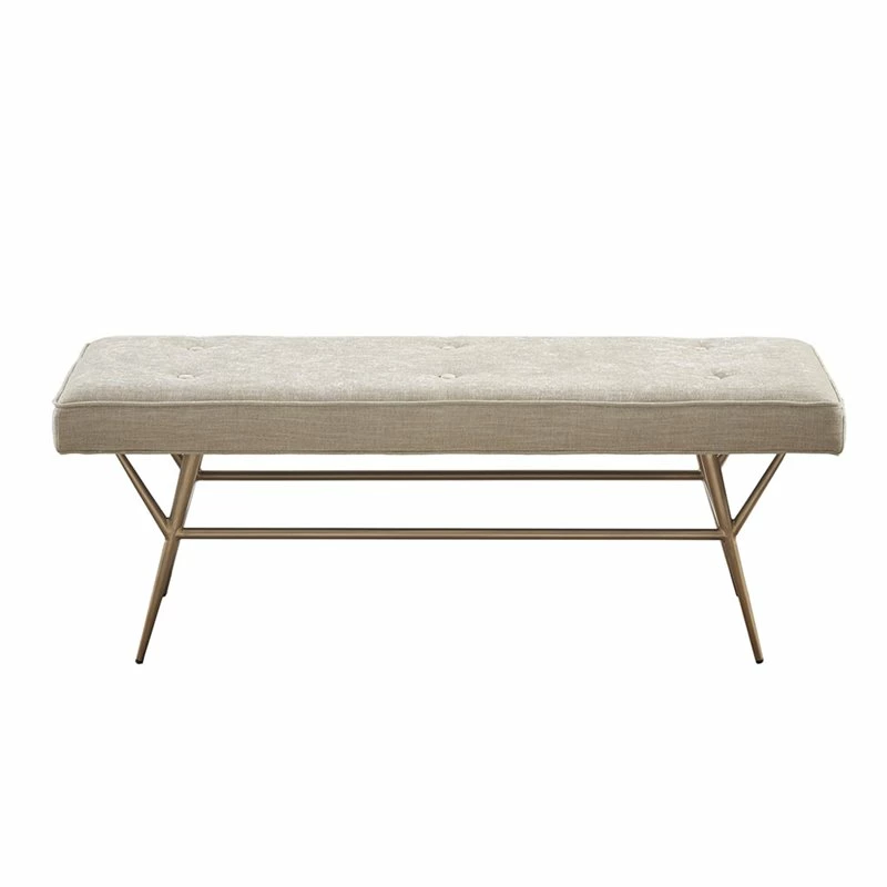 Discount π Olliix Martha Stewart Tinsley Solid Wood And Polyester Accent Bench In Light Tan 𧨠3 Discount π Olliix Martha Stewart Tinsley Solid Wood And Polyester Accent Bench In Light Tan 𧨠- Image 3