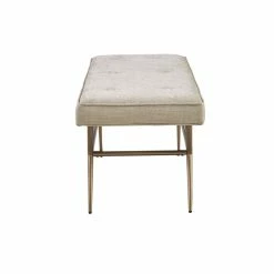 Discount π Olliix Martha Stewart Tinsley Solid Wood And Polyester Accent Bench In Light Tan 𧨠11 Discount π Olliix Martha Stewart Tinsley Solid Wood And Polyester Accent Bench In Light Tan 𧨠-Bedroom Benches Store 2532294 3 L