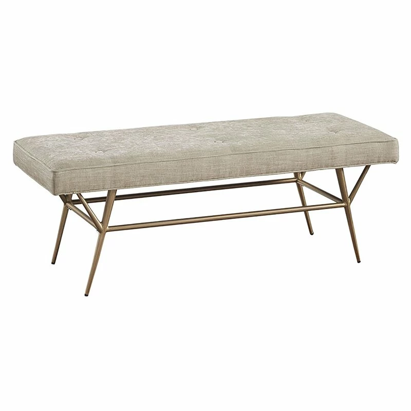 Discount π Olliix Martha Stewart Tinsley Solid Wood And Polyester Accent Bench In Light Tan 𧨠1 Discount π Olliix Martha Stewart Tinsley Solid Wood And Polyester Accent Bench In Light Tan π§¨