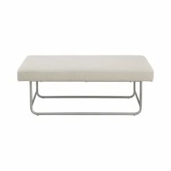 Promo π Olliix Martha Stewart Eve Solid Wood And Polyester Bench In Ivory/White π₯ 10 Promo π Olliix Martha Stewart Eve Solid Wood And Polyester Bench In Ivory/White π₯ -Bedroom Benches Store 2532297 2 L