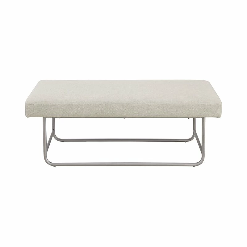 Promo π Olliix Martha Stewart Eve Solid Wood And Polyester Bench In Ivory/White π₯ 3 Promo π Olliix Martha Stewart Eve Solid Wood And Polyester Bench In Ivory/White π₯ - Image 3