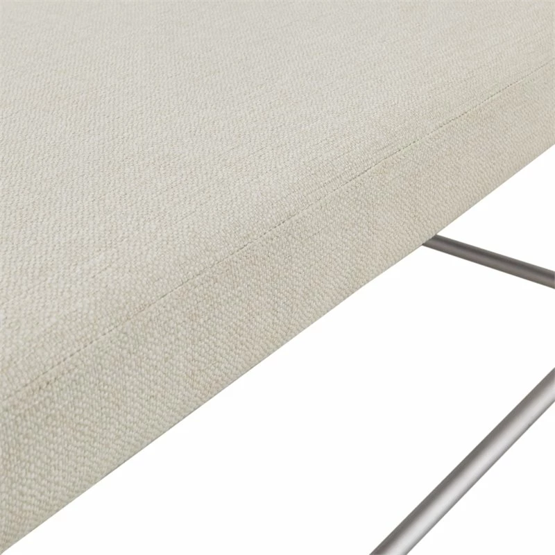 Promo π Olliix Martha Stewart Eve Solid Wood And Polyester Bench In Ivory/White π₯ 6 Promo π Olliix Martha Stewart Eve Solid Wood And Polyester Bench In Ivory/White π₯ - Image 6