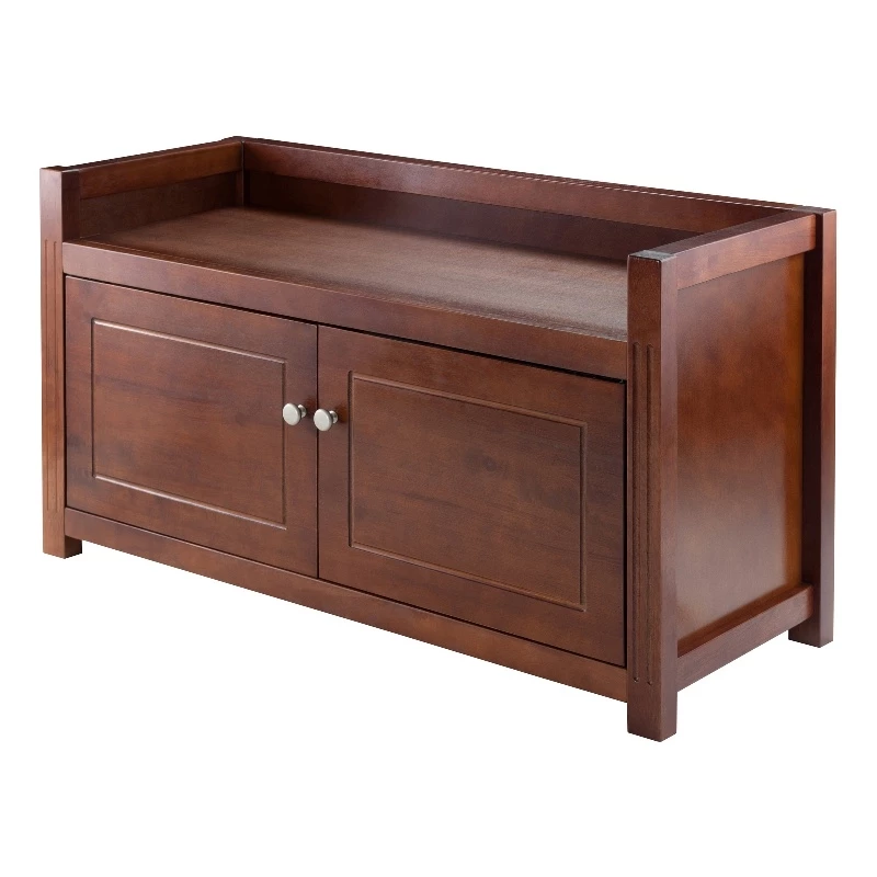 Buy π Winsome Regalia Storage Bench In Antique Walnut β 1 Buy π Winsome Regalia Storage Bench In Antique Walnut β