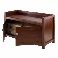 Buy π Winsome Regalia Storage Bench In Antique Walnut β 10 Buy π Winsome Regalia Storage Bench In Antique Walnut β -Bedroom Benches Store 25343 5 L