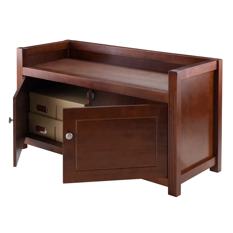 Buy π Winsome Regalia Storage Bench In Antique Walnut β 4 Buy π Winsome Regalia Storage Bench In Antique Walnut β - Image 4