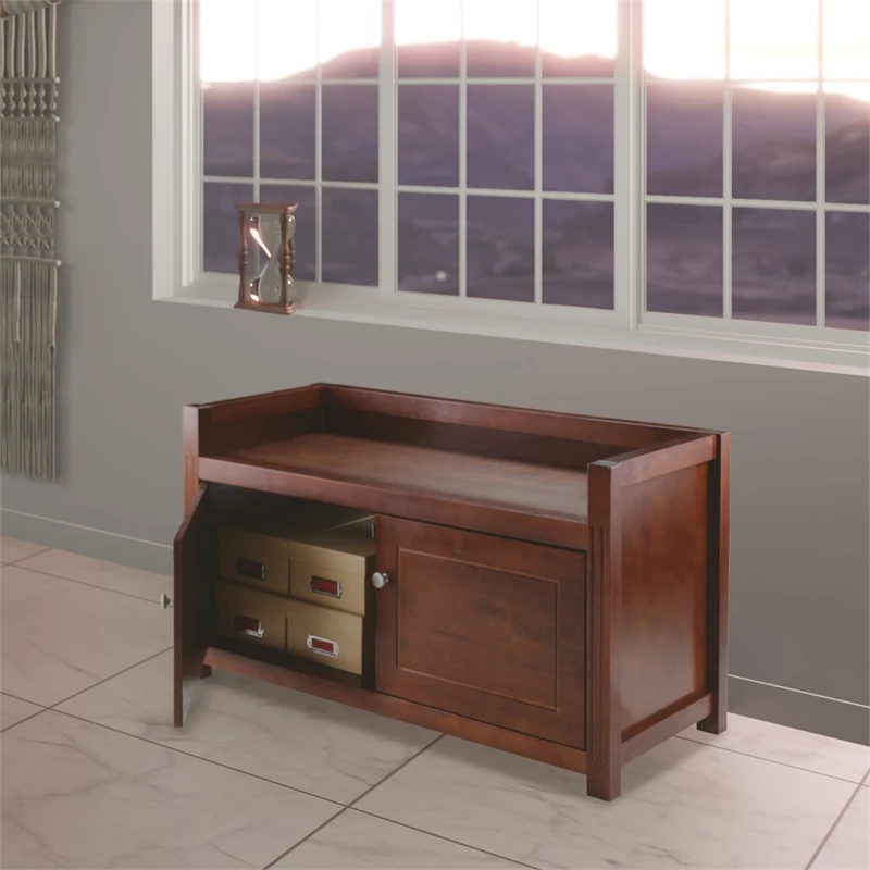 Buy π Winsome Regalia Storage Bench In Antique Walnut β 5 Buy π Winsome Regalia Storage Bench In Antique Walnut β - Image 5