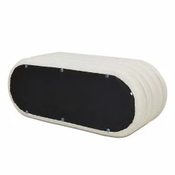 Best reviews of 😉 Jennifer Taylor Home Fuji 49" Upholstered Oval Storage Bench Ivory White Boucle 😉 -Bedroom Benches Store 2535263 8 L