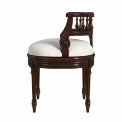 Hot Sale 🔔 Butler Specialty Company Hathaway Cherry Upholstered Vanity Seat 😉 -Bedroom Benches Store 2536004 3 L