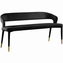 Cheap ✔️ Meridian Furniture Destiny Black Velvet Bench 💯