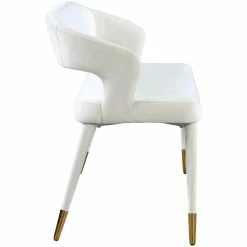 Best Pirce 👏 Meridian Furniture Destiny Cream Velvet Bench 😉 -Bedroom Benches Store 2541383 4 L