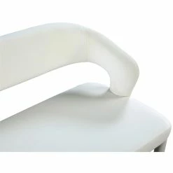 Best Pirce 👏 Meridian Furniture Destiny Cream Velvet Bench 😉 -Bedroom Benches Store 2541383 5 L