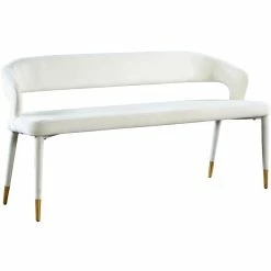 Best Pirce π Meridian Furniture Destiny Cream Velvet Bench π