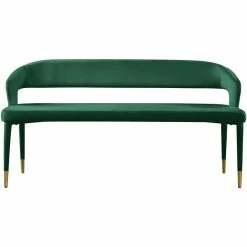 Wholesale 😉 Meridian Furniture Destiny Green Velvet Bench 👍 -Bedroom Benches Store 2541384 3 L