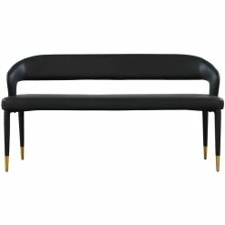 Cheapest 🥰 Meridian Furniture Destiny Black Faux Leather Bench 🥰 -Bedroom Benches Store 2541387 3 L