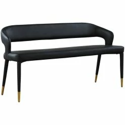 Cheapest 🥰 Meridian Furniture Destiny Black Faux Leather Bench 🥰