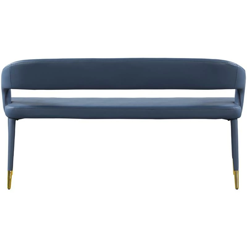 Wholesale π― Meridian Furniture Destiny Navy Faux Leather Bench β¨ 3 Wholesale π― Meridian Furniture Destiny Navy Faux Leather Bench β¨ - Image 3