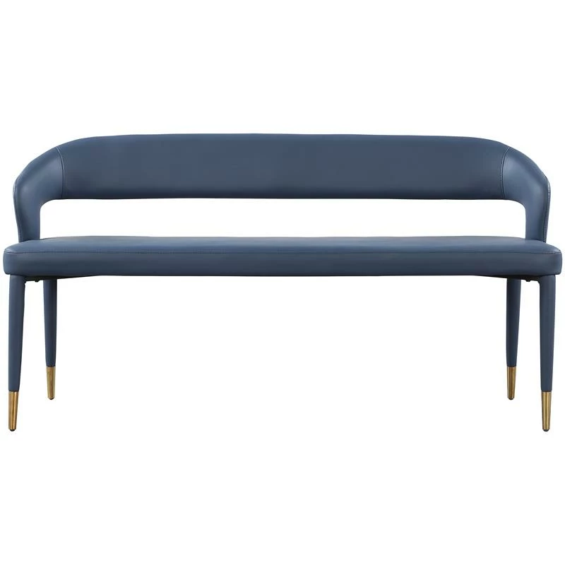 Wholesale π― Meridian Furniture Destiny Navy Faux Leather Bench β¨ 4 Wholesale π― Meridian Furniture Destiny Navy Faux Leather Bench β¨ - Image 4