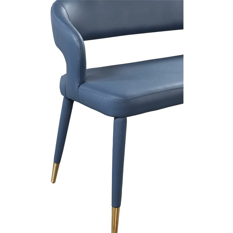Wholesale π― Meridian Furniture Destiny Navy Faux Leather Bench β¨ 6 Wholesale π― Meridian Furniture Destiny Navy Faux Leather Bench β¨ - Image 6