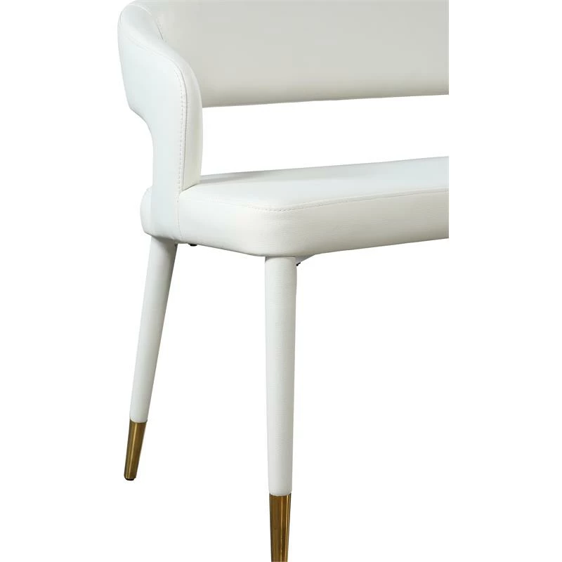 Wholesale βοΈ Meridian Furniture Destiny White Faux Leather Bench π₯ 6 Wholesale βοΈ Meridian Furniture Destiny White Faux Leather Bench π₯ - Image 6
